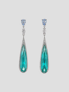 White Gold Paraiba Shard Earrings,Anabela Chan,- Fivestory New York