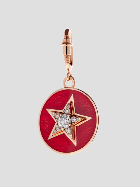 Star Charm in Red & Pink Gold,Selim Mouzannar,- Fivestory New York