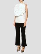 White Ditte Flower Tank Top,Huishan Zhang,- Fivestory New York