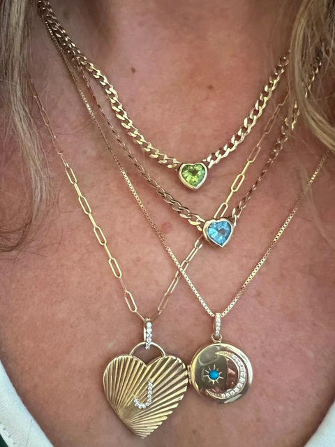Love Charm Elshane Chain Necklace - J Initial,My Story Fine Jewelry,- Fivestory New York