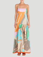 Shannon Printed Open-Back Maxi Dress,Silvia Tcherassi,- Fivestory New York