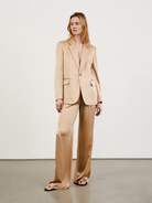 Khaki Flavie Straight Pant,Nili Lotan,- Fivestory New York