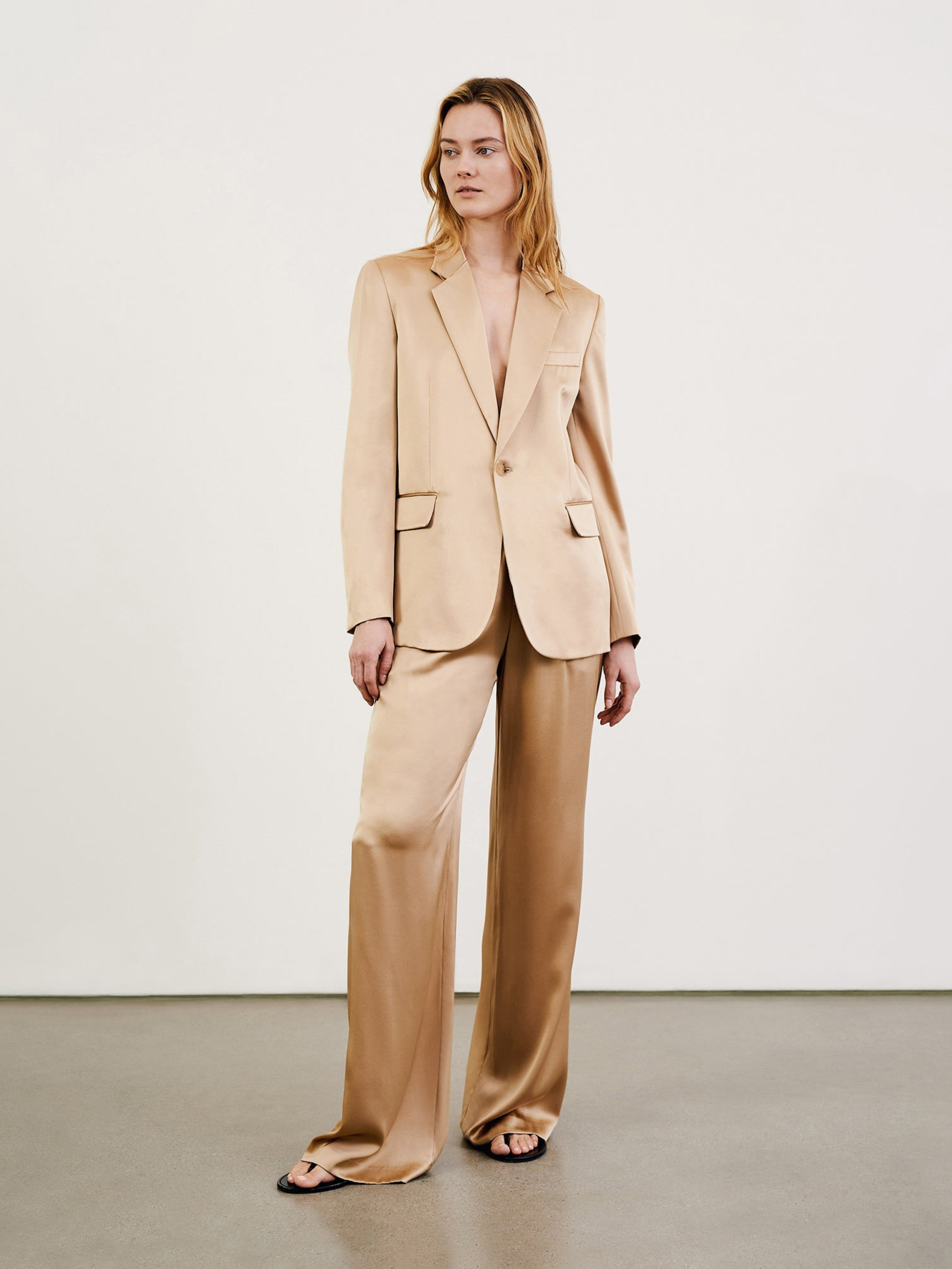 Khaki Flavie Straight Pant,Nili Lotan,- Fivestory New York