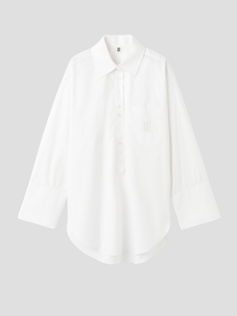 Pure White Maye Shirt,BY MALENE BIRGER,- Fivestory New York
