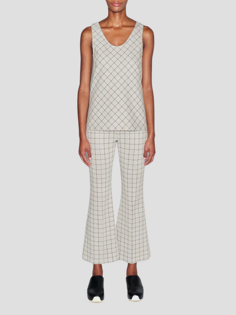 Pull on Cropped Flare Pant,Rosetta Getty,- Fivestory New York