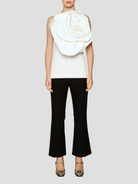 White Ditte Flower Tank Top,Huishan Zhang,- Fivestory New York