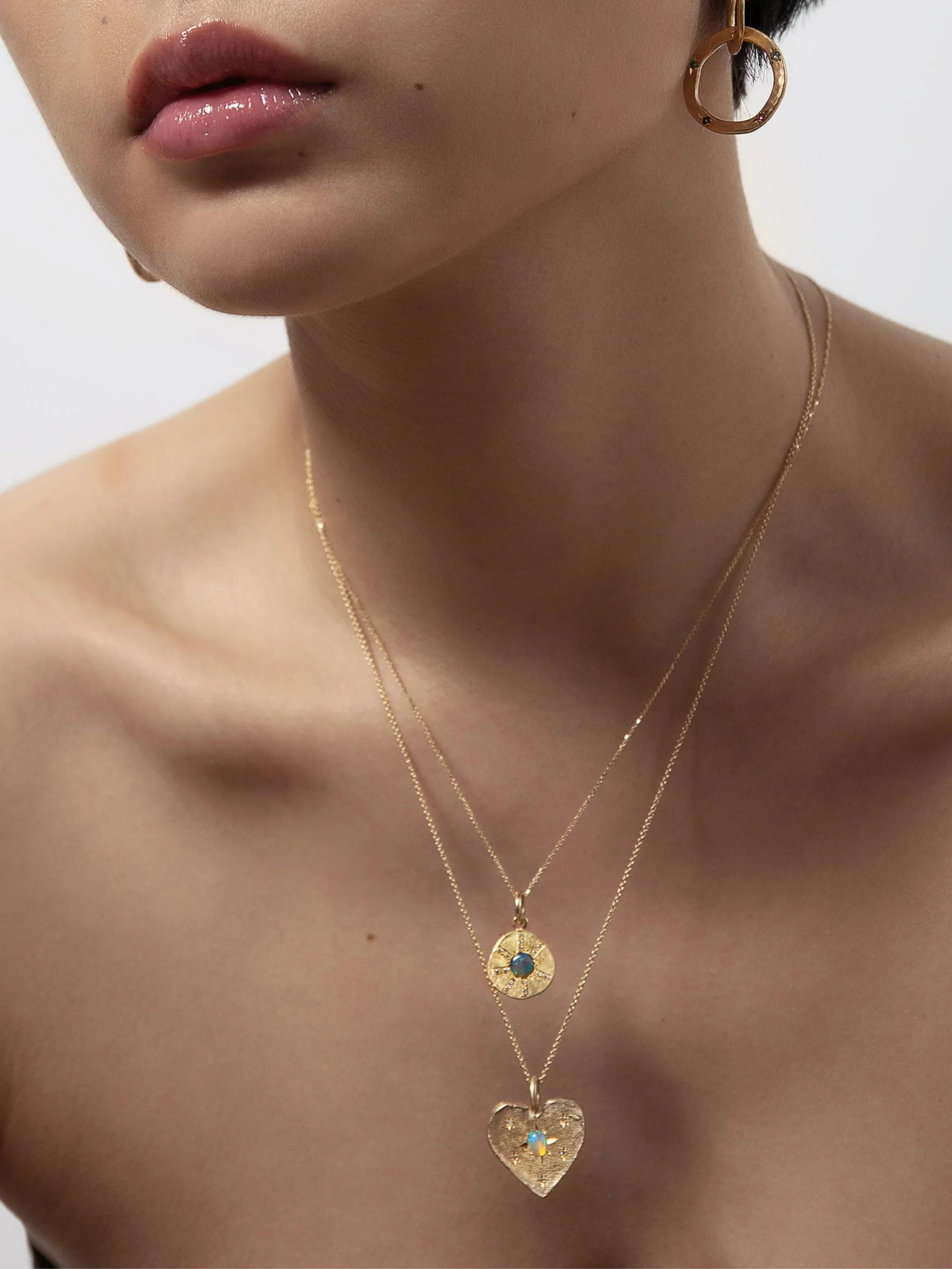 Opal Sun Ray Necklace,Sarah Gardner,- Fivestory New York