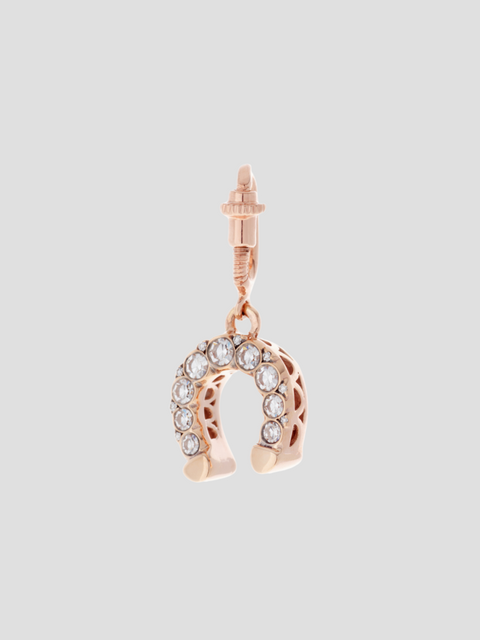Horseshoe Charm in Pink Gold & Diamond,Selim Mouzannar,- Fivestory New York