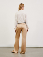 Khaki Flavie Straight Pant,Nili Lotan,- Fivestory New York