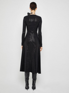 Twist Front Midi Dress in Black,Prabal Gurung,- Fivestory New York