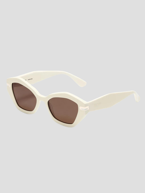 Devon Sunglasses in Cream,Feroce,- Fivestory New York