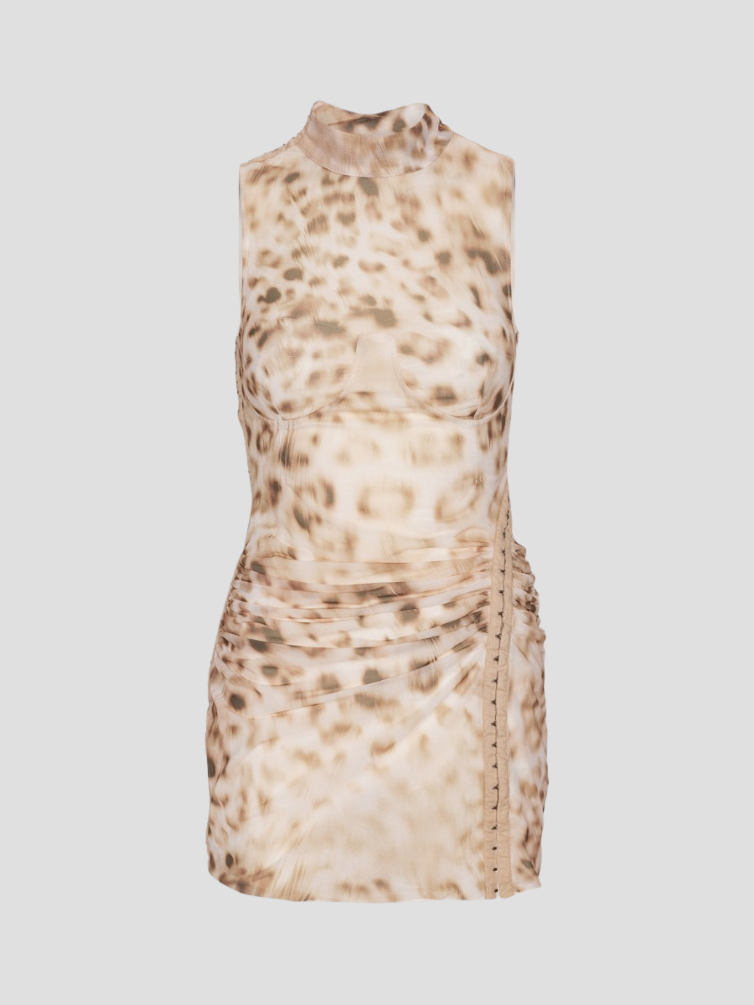 Leopard Print Sleeveless Long Top,ROTATE Birger Christensen,- Fivestory New York