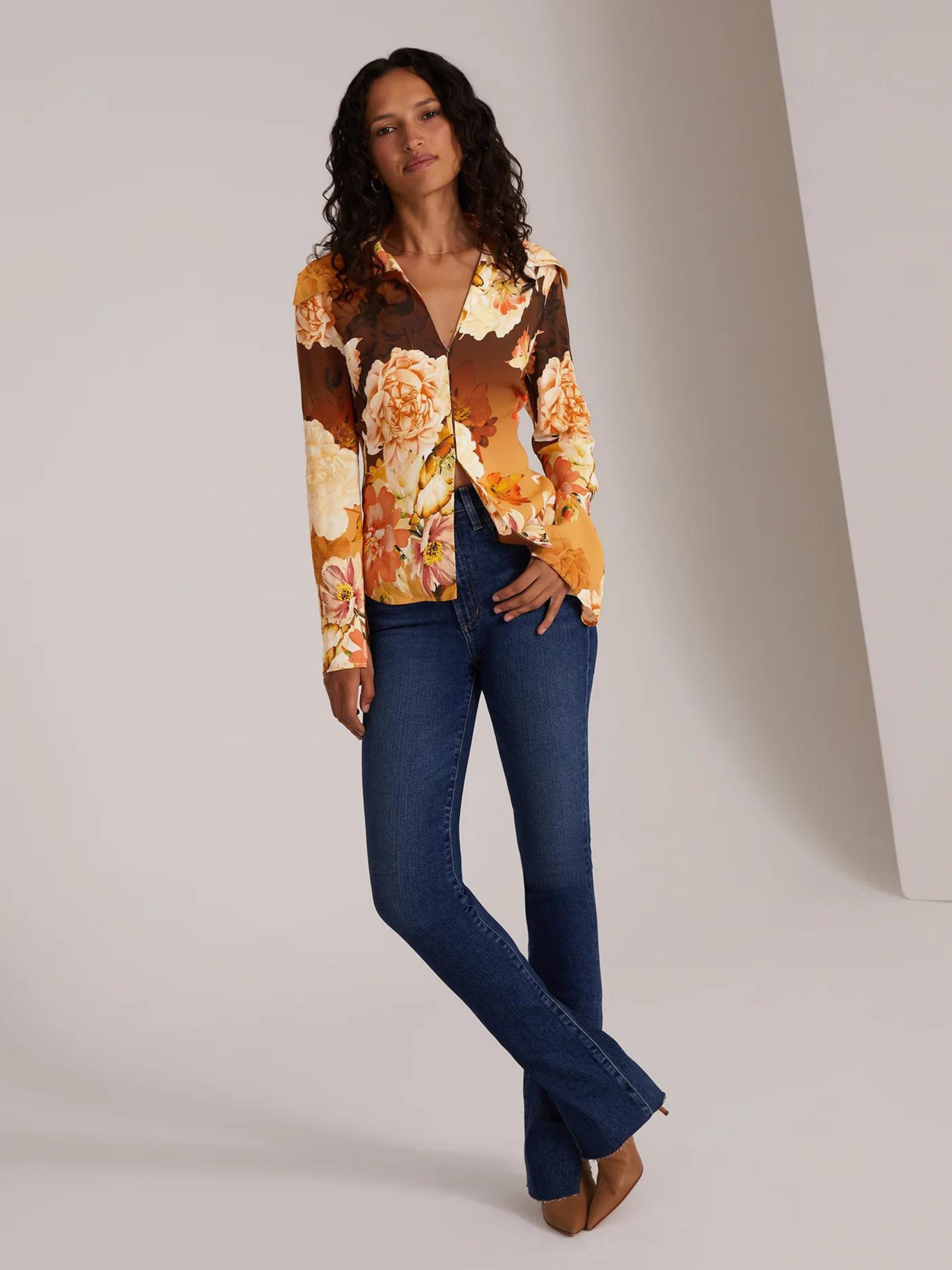 Sienna Floral The Jane Shirt,FAVORITE DAUGHTER,- Fivestory New York