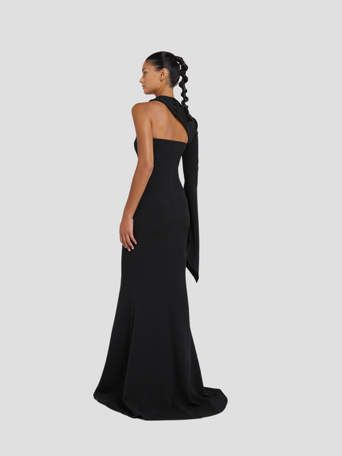 Raha Black Long Dress,SAFIYAA,- Fivestory New York