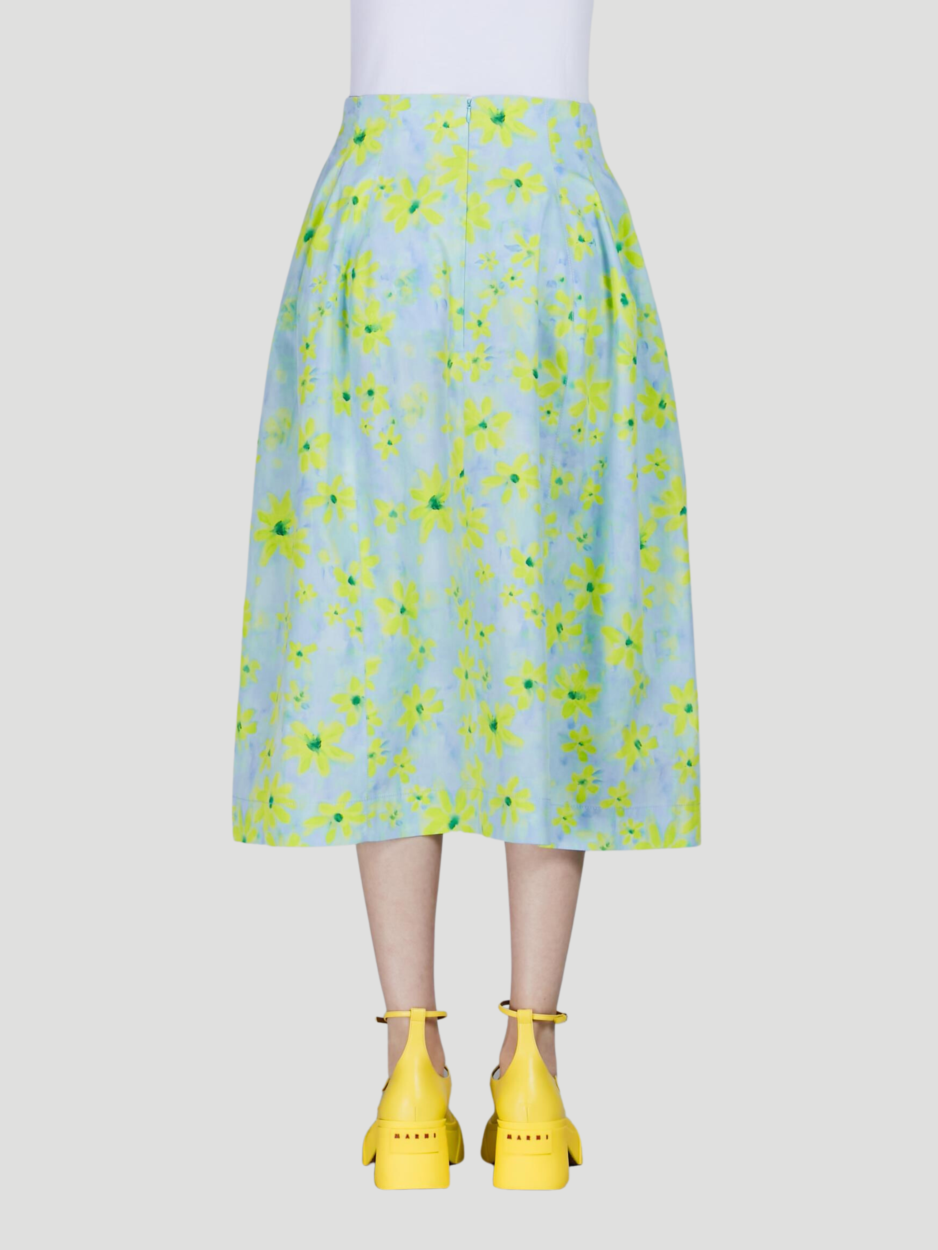 Floral A-Line Midi Skirt,MARNI,- Fivestory New York