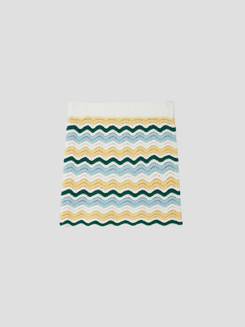 Boucle Wave Skirt,CASABLANCA,- Fivestory New York