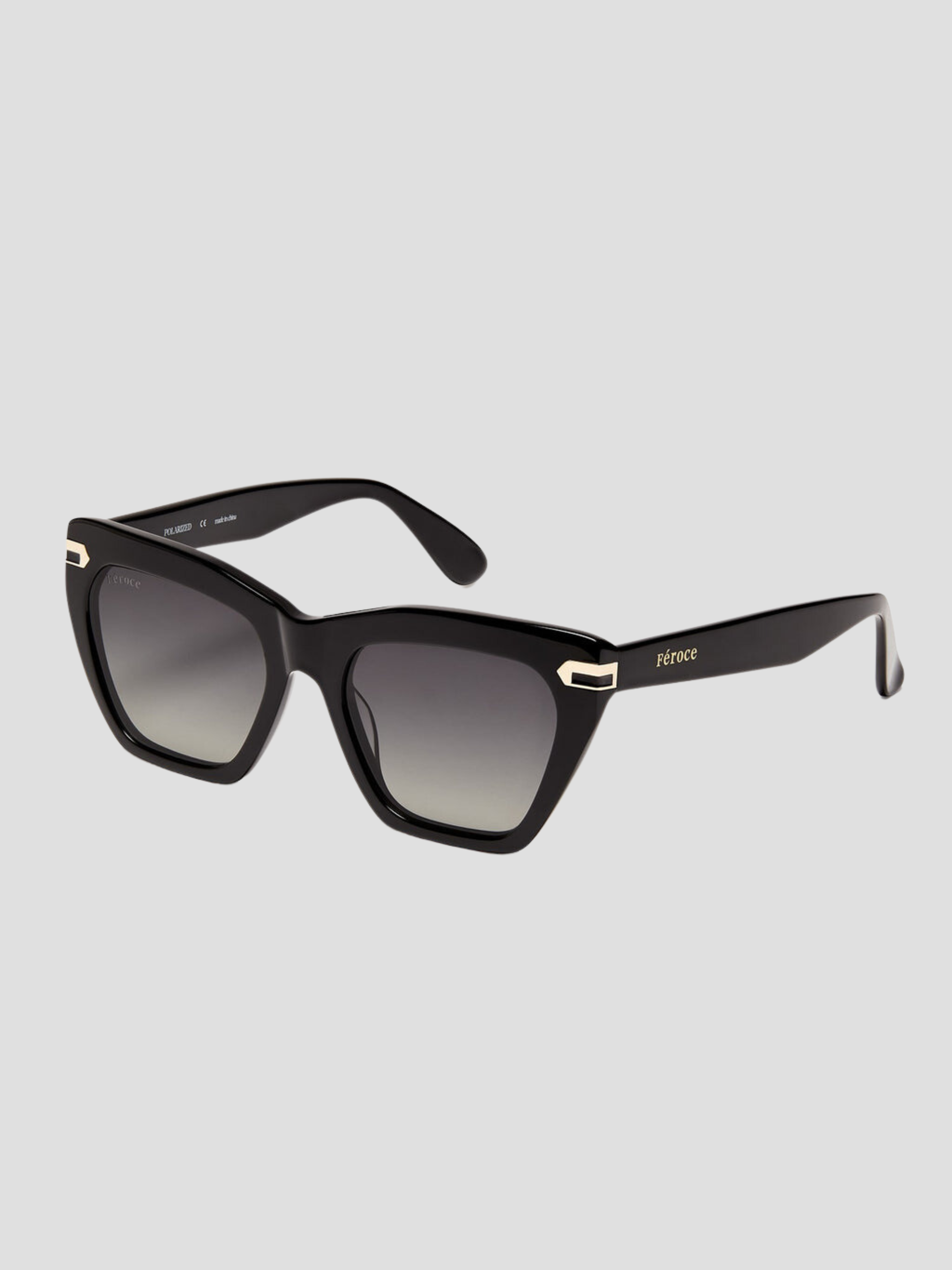 Black Heather Blackout Sunglasses,Feroce Eyewear,- Fivestory New York