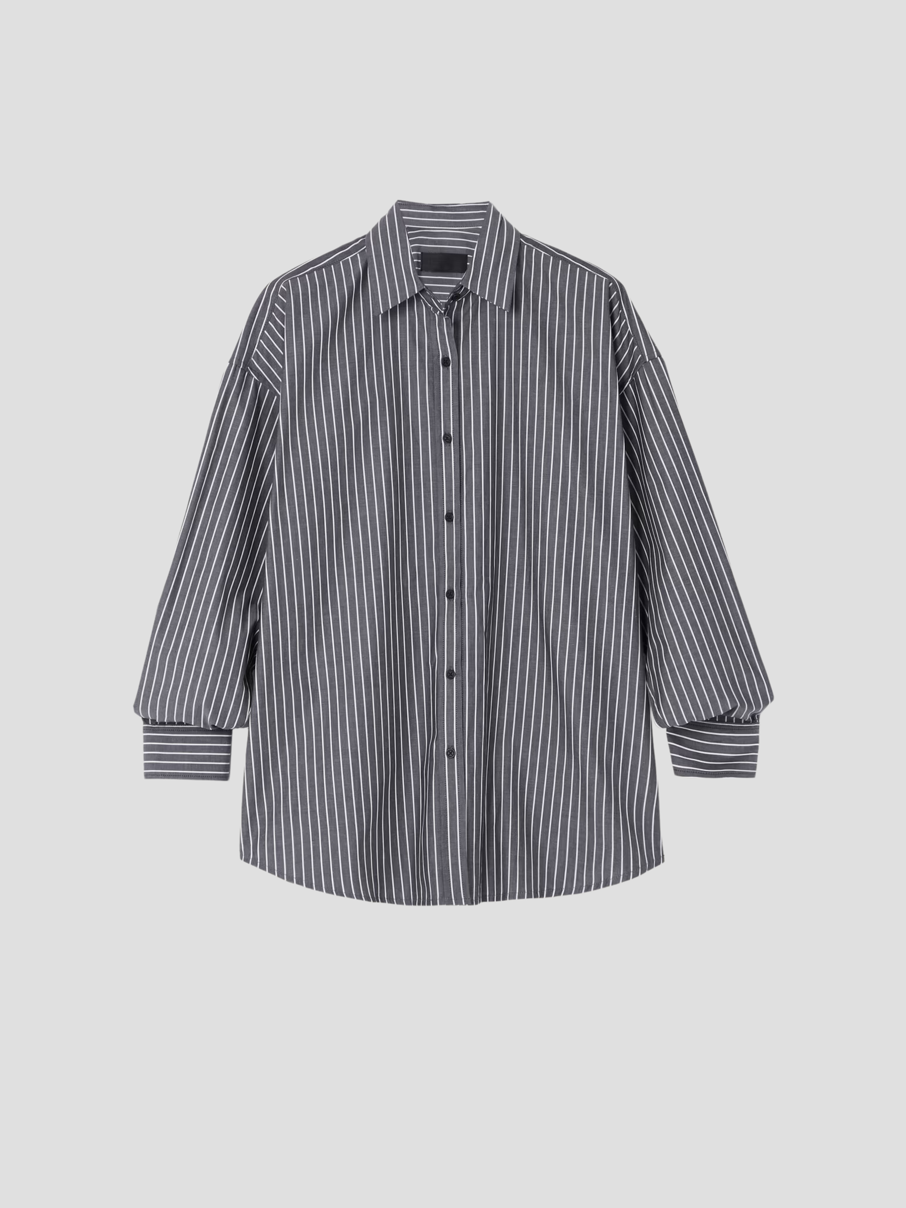 Mael Oversized Shirt in Black & White Stripe,NILI LOTAN,- Fivestory New York