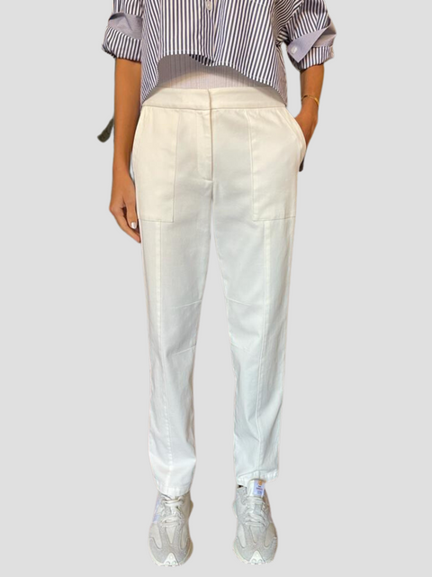 Spring Tapered Pant in Ivory,Twp,- Fivestory New York
