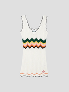 Chevron Lace Mini Dress,CASABLANCA,- Fivestory New York