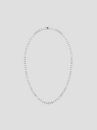 16" Rhodium Tennis Necklace,elaMariie,- Fivestory New York