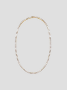 18" Gold Tennis Necklace,elaMariie,- Fivestory New York