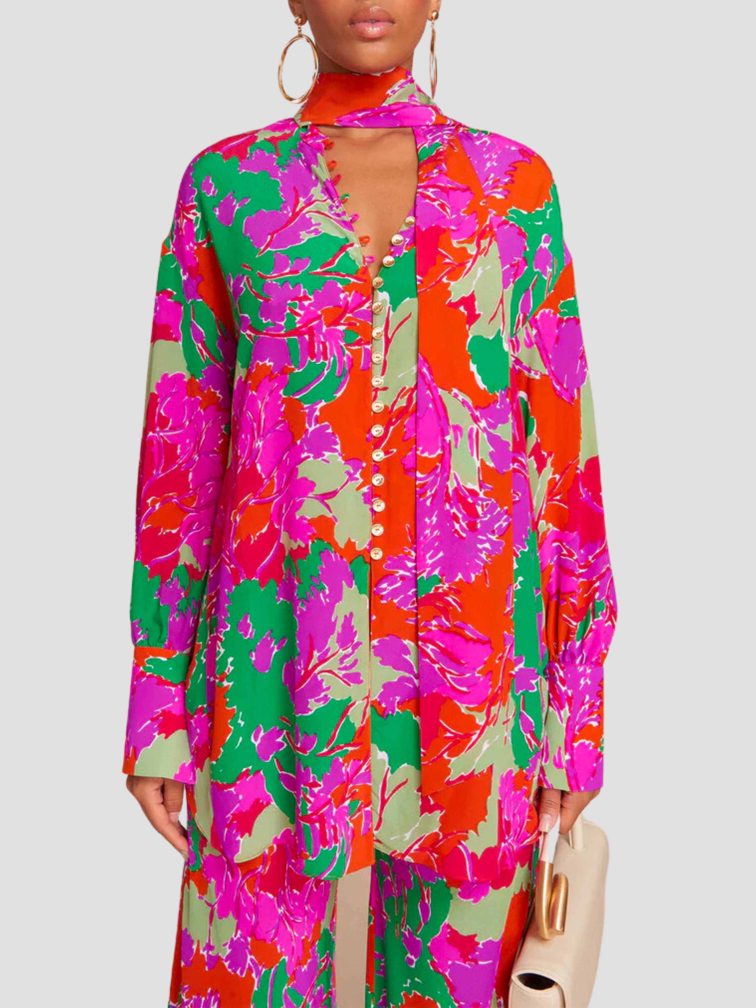 Briar Printed Button-Down Top,CULT GAIA,- Fivestory New York