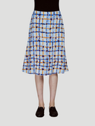 Printed Crepe de Chine Midi Skirt,MARNI,- Fivestory New York