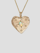 Crystal Opal and Diamond Big Heart Necklace,Sarah Gardner,- Fivestory New York