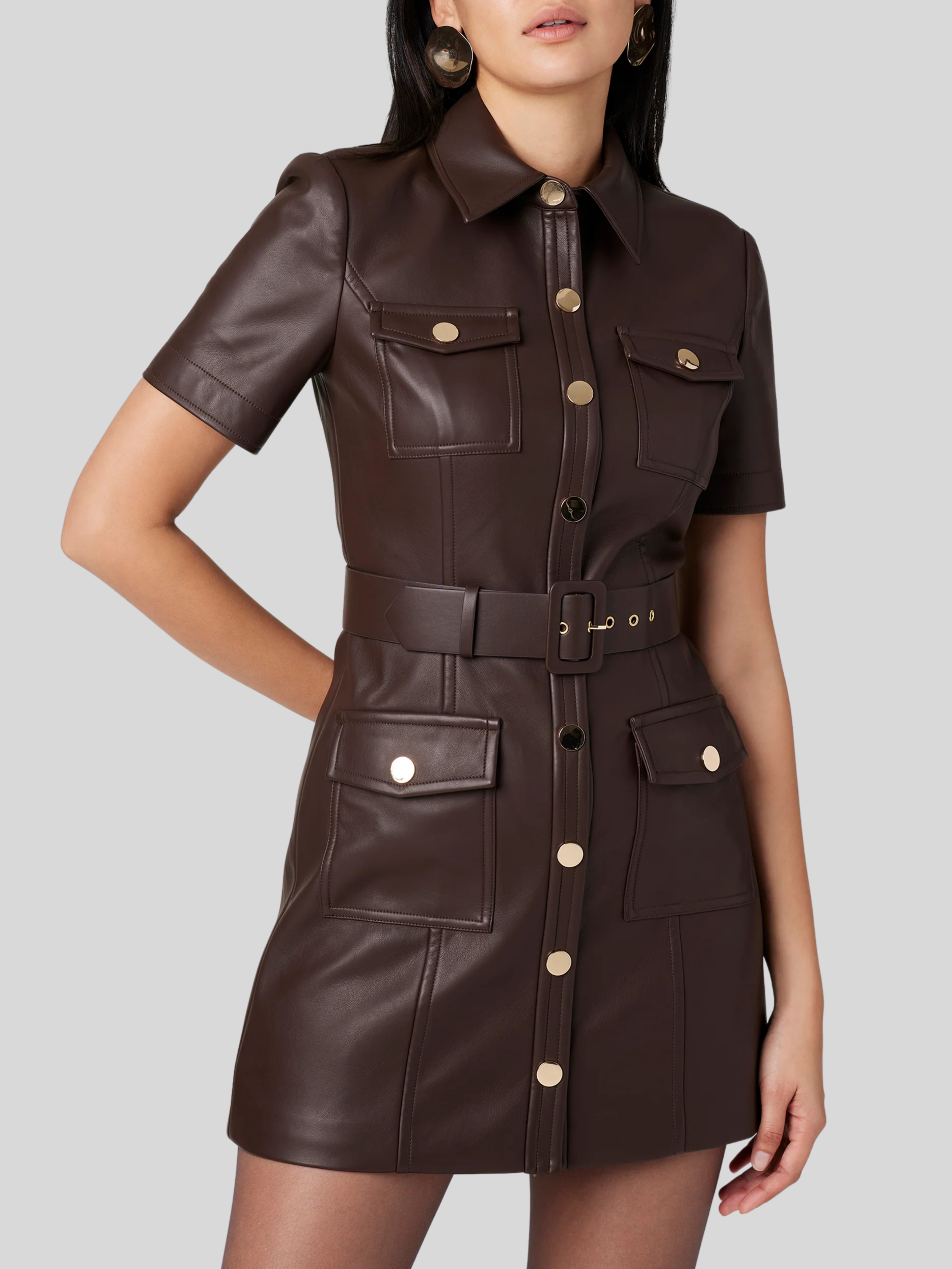 toccin leather dress Faux Leather Joan Dress