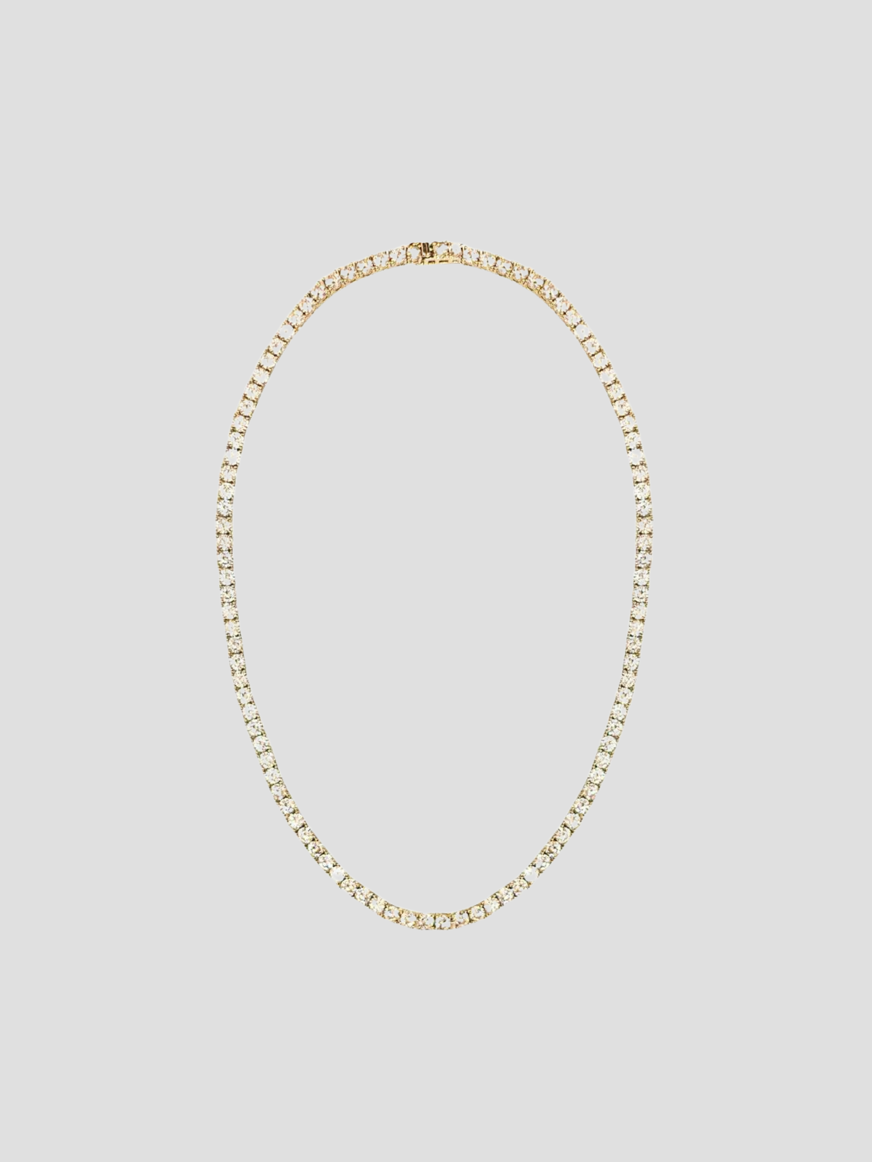 16" Gold Tennis Necklace,elaMariie,- Fivestory New York