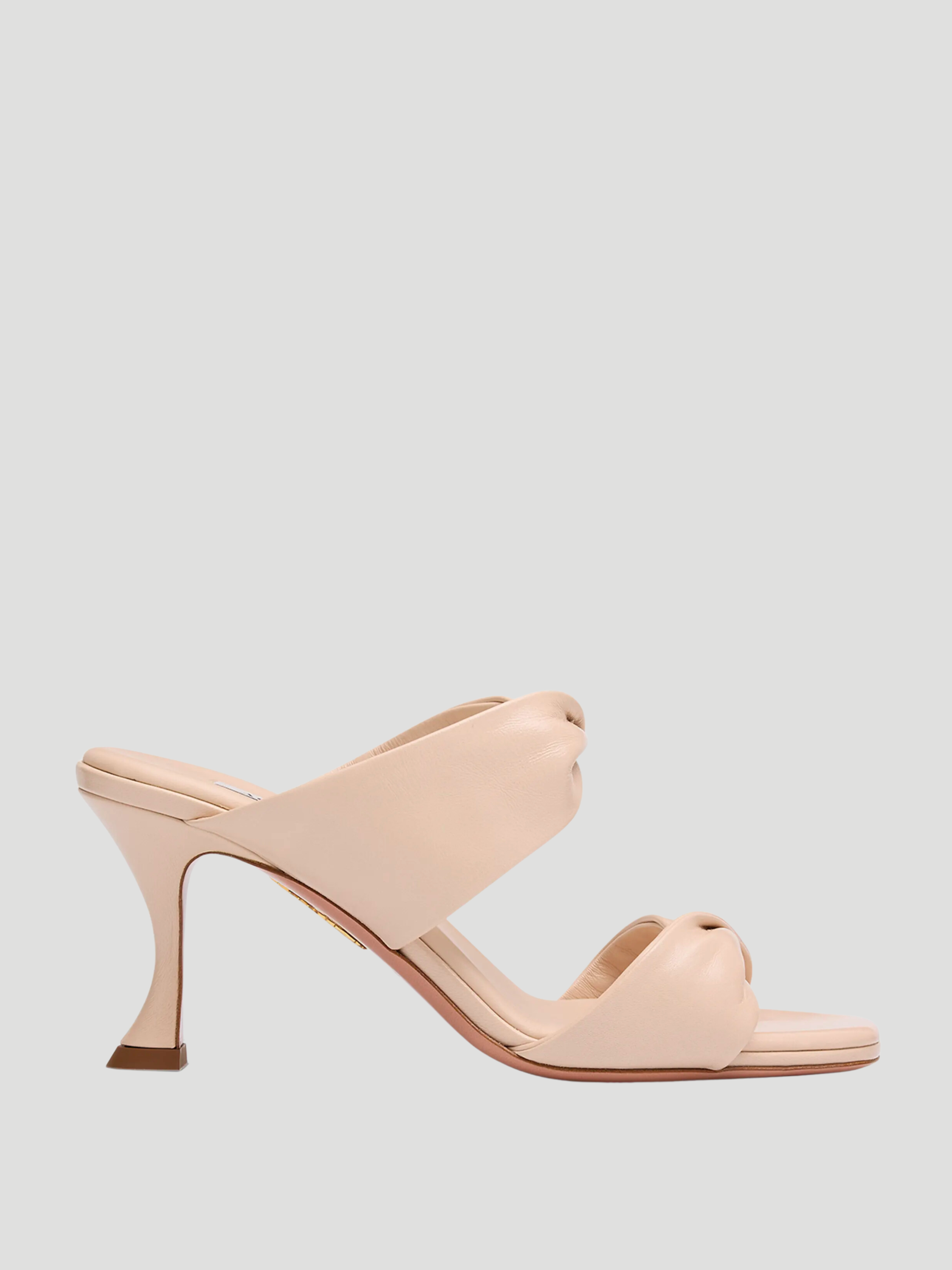 75mm Nude Leather Twist Sandal,Aquazzura,- Fivestory New York