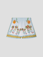 Yoruba Flowers Silk Shorts,CASABLANCA,- Fivestory New York