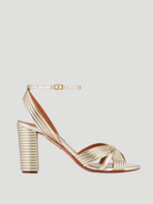 85mm Gold Very Sundance Sandal,Aquazzura,- Fivestory New York