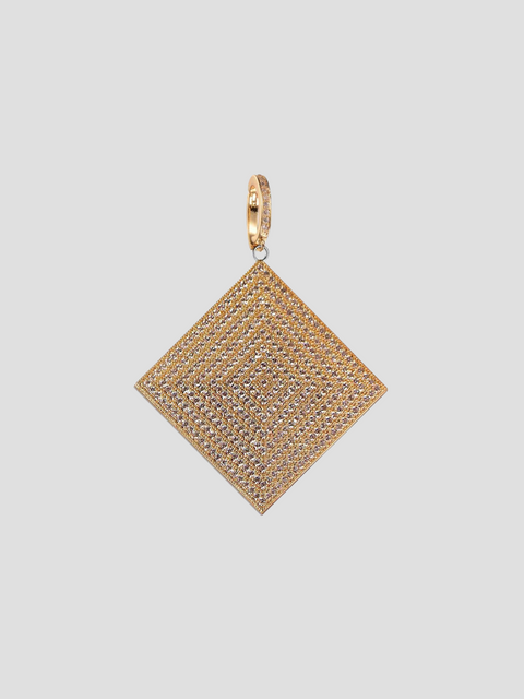 Gold Large CZ Pendant,elaMariie,- Fivestory New York