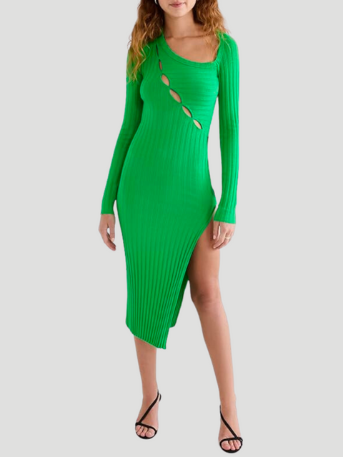 Capri Midi Dress in Lime Green,Cotton Citizen,- Fivestory New York