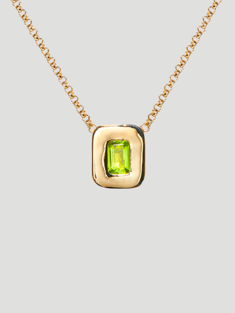 Yellow Gold Peridot Nugget Necklace,Ali Grace Jewelry,- Fivestory New York