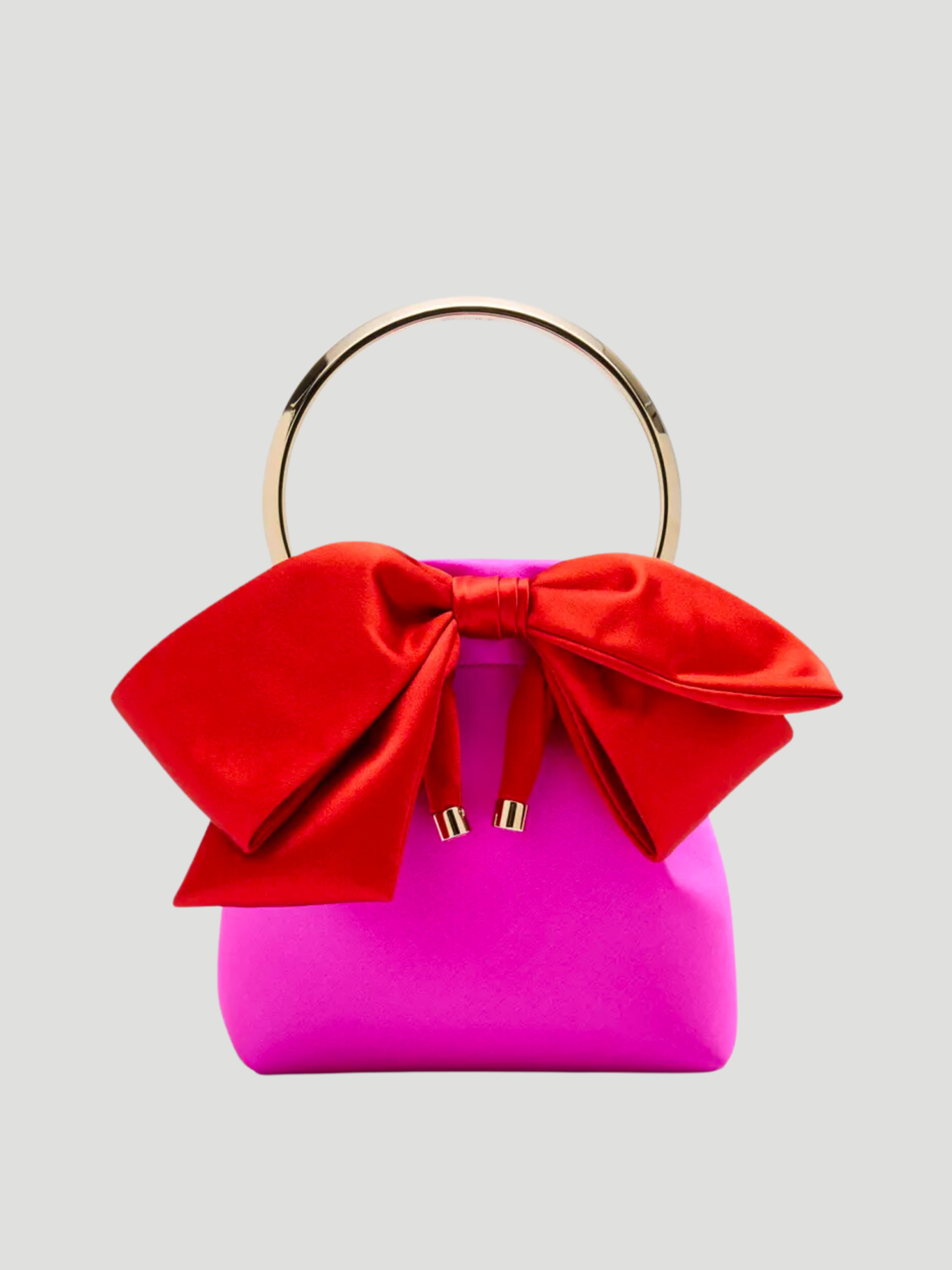 Bon Bon Bow Bucket Satin Top-Handle Bag,Jimmy Choo,- Fivestory New York