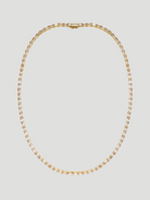 20" Gold Baguette Tennis Necklace,elaMariie,- Fivestory New York