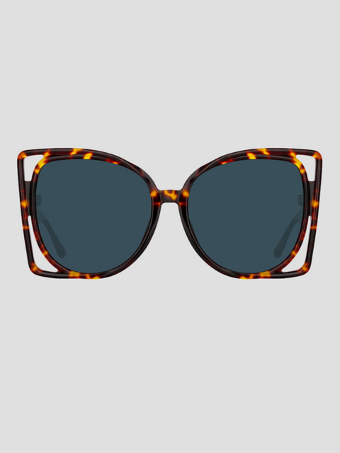 Rectangular Tortoise Shell Sunglasses,Linda Farrow,- Fivestory New York