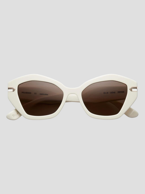 Devon Sunglasses in Cream,Feroce,- Fivestory New York