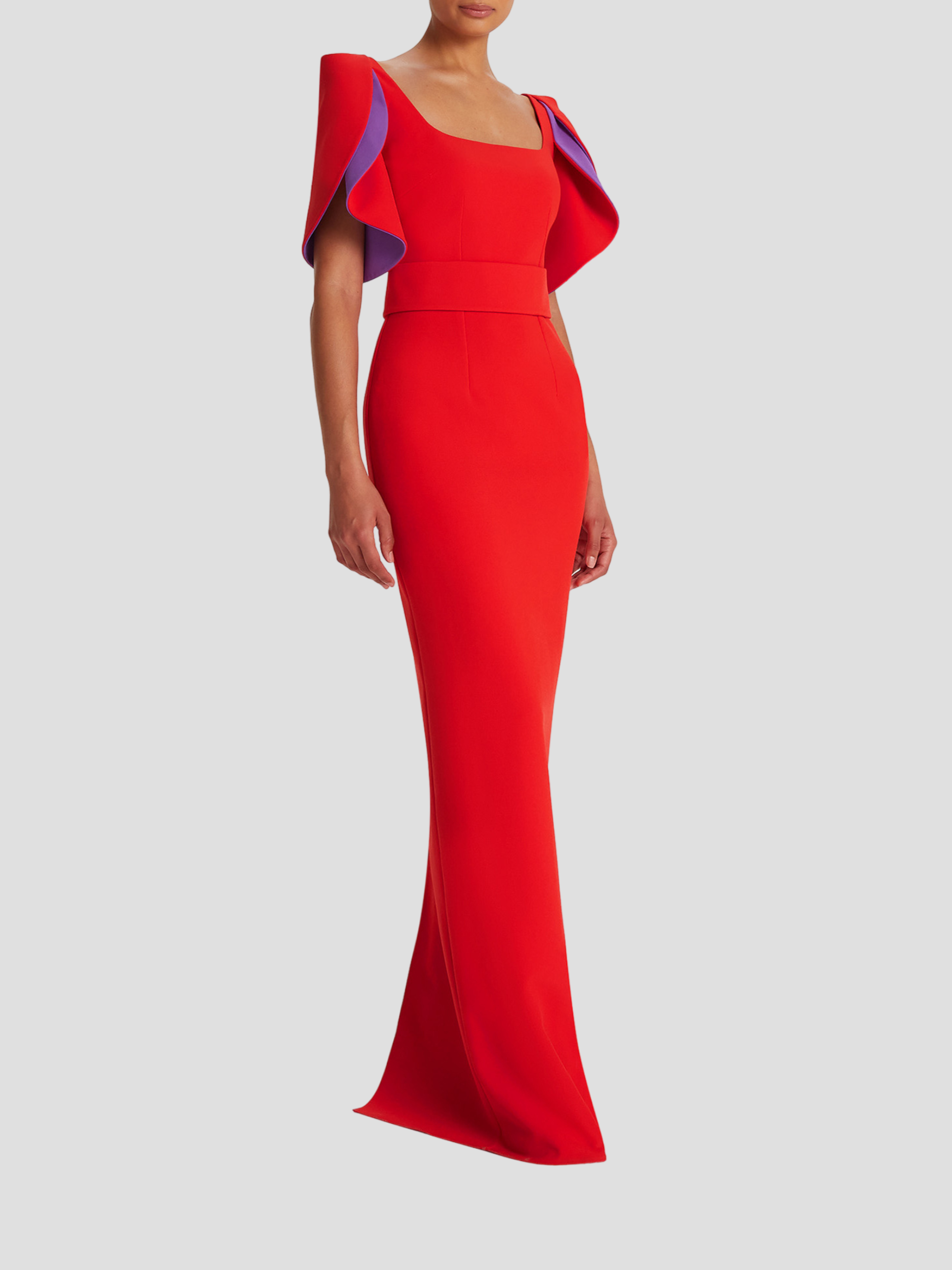 Dara Scarlet Red Long Dress,SAFIYAA,- Fivestory New York