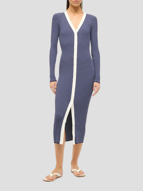 Stripe Shoko Sweater Dress,STAUD,- Fivestory New York