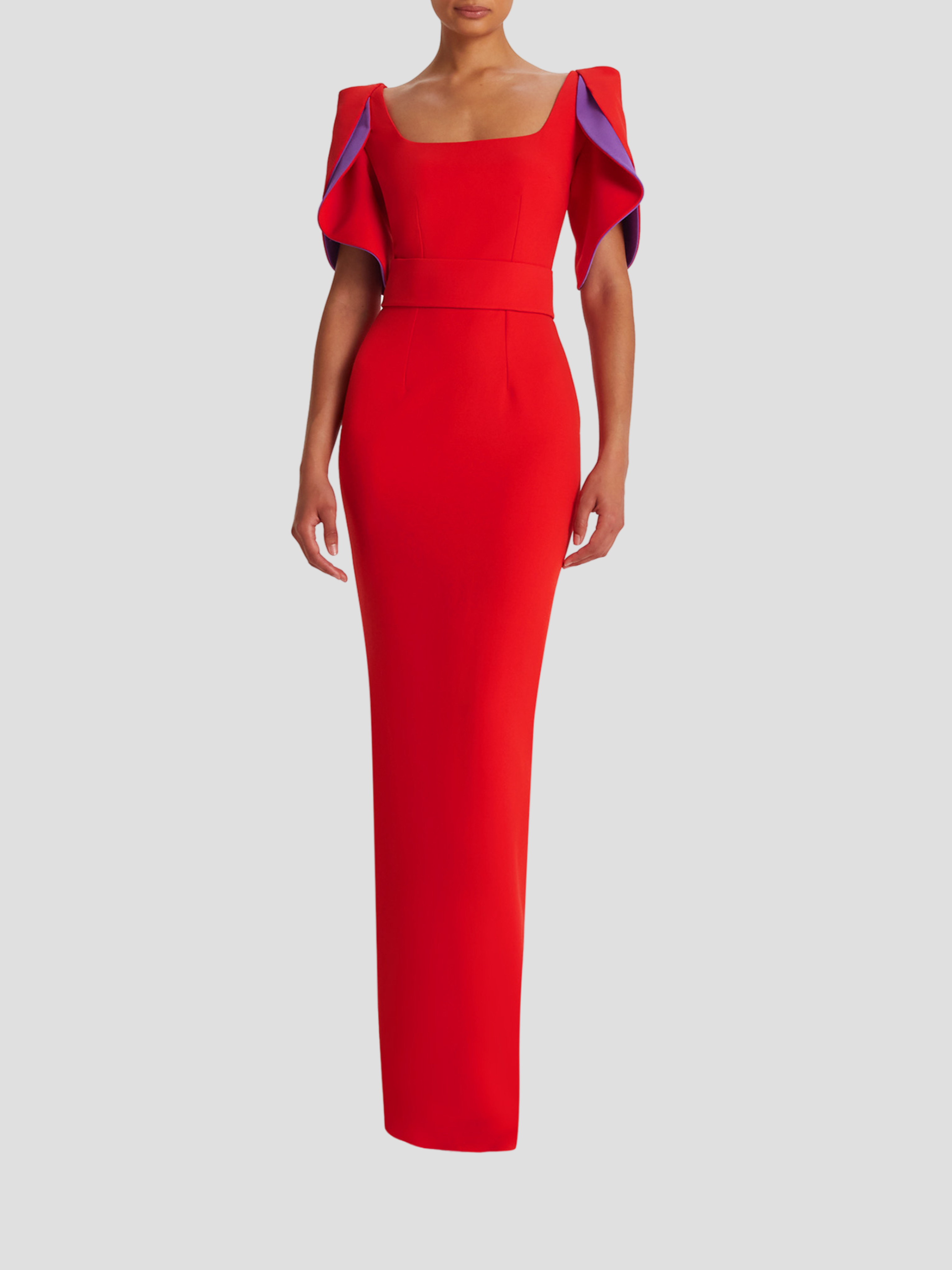 Dara Scarlet Red Long Dress,SAFIYAA,- Fivestory New York