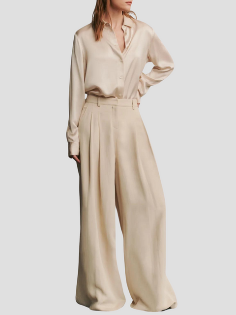 New Didi Linen Pant in French Oak,TWP,- Fivestory New York