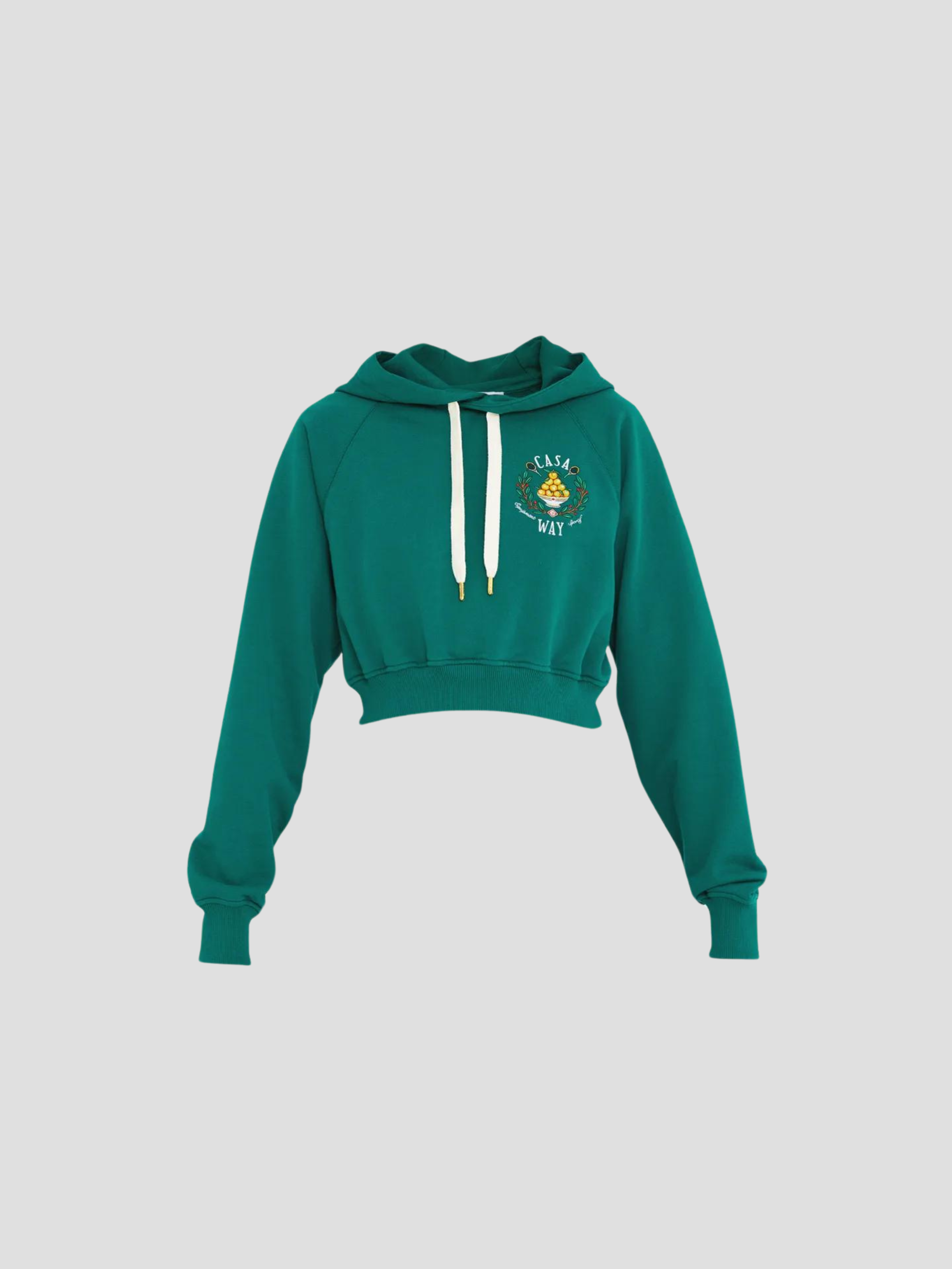 Casa Way Hoodie in Green,CASABLANCA,- Fivestory New York