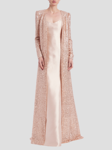 Mikado Gown and Sequined Duster Set,Badgley Mischka,- Fivestory New York
