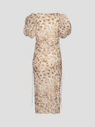 Leopard Print Midi V-Neck Dress,ROTATE Birger Christensen,- Fivestory New York