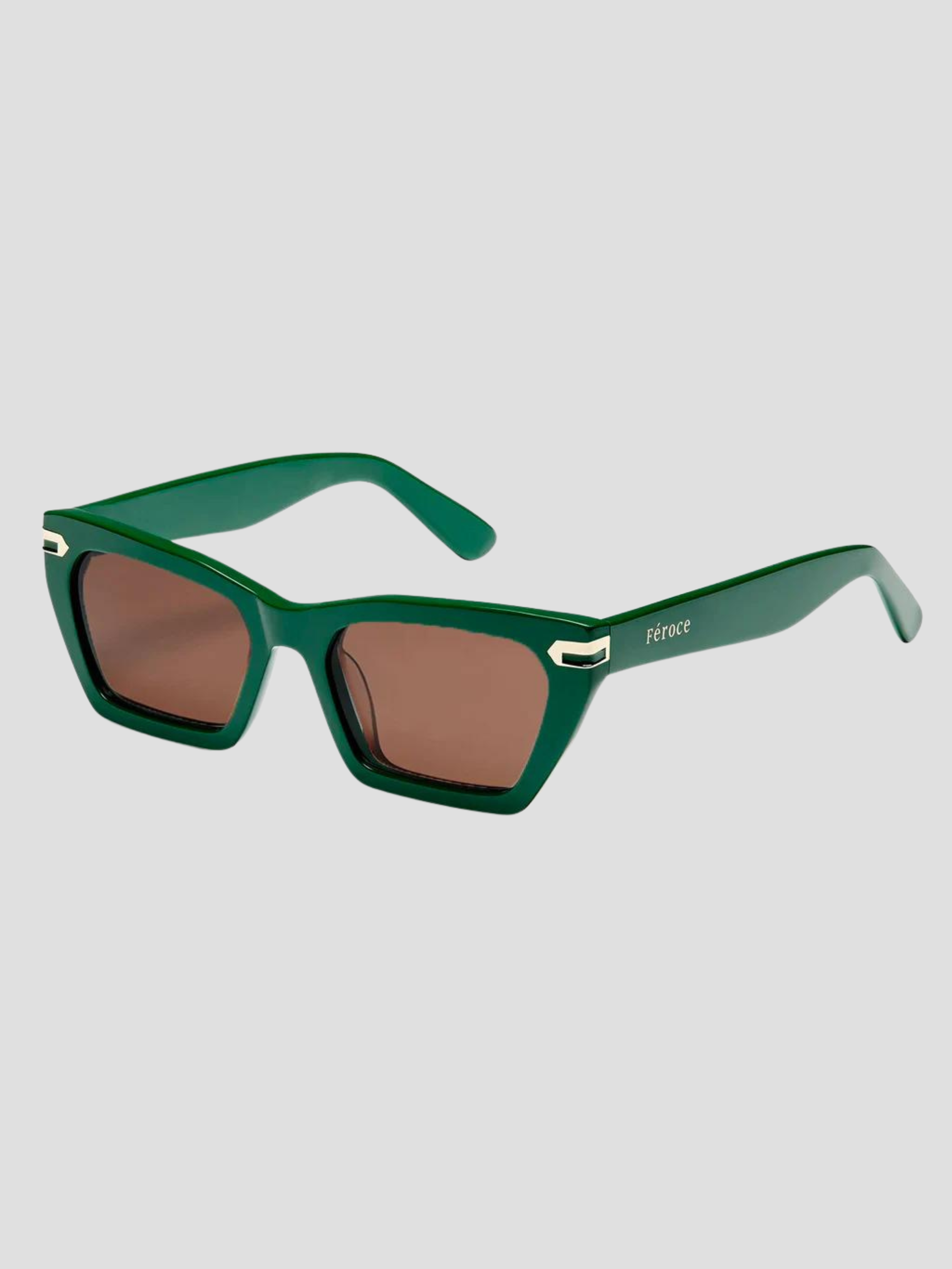 Heather Mini Sunglasses in Cargo,Feroce,- Fivestory New York