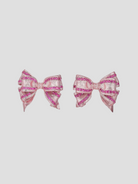 Rose Mini Bow Tie Earrings,Anabela Chan,- Fivestory New York